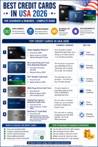 Best Credit Cards in USA 2026 for Cashback & Rewards