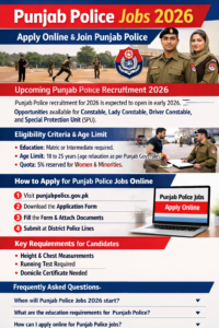 Punjab Police Jobs 2026 Apply Online