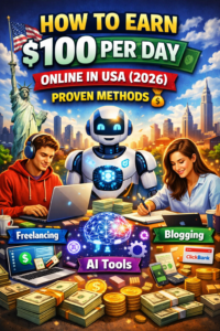 how to earn $100 per day online in USA